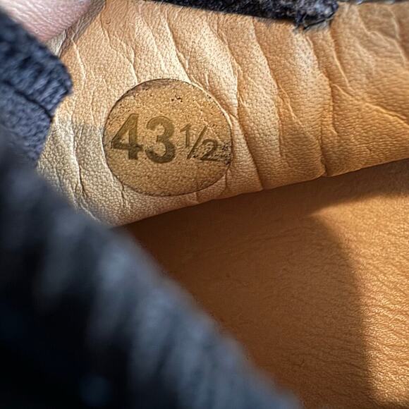 Thierry Rabotin Suede Nappa Leather Men’s Lace Up Loafer Black Size 43.5 EU - Picture 7 of 7